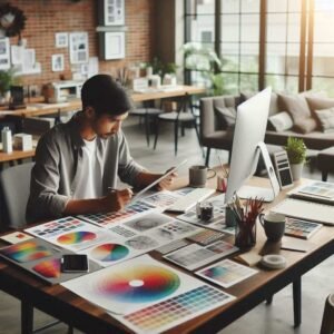 Graphic design branding freelancing work