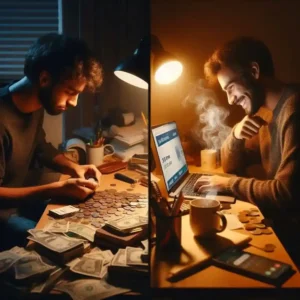 Broke student transformation to earning money online through passive income