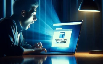 Person shocked after downloading Facebook data showing 487MB file