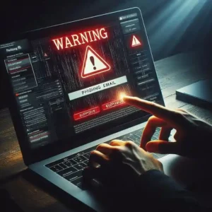  Fake phishing email scam showing red flags and suspicious sender address