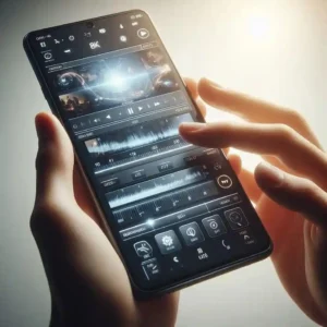 CapCut Free video editing interface on smartphone showing timeline and tools
