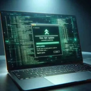 Linux terminal showing sudo apt update command running successfully