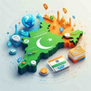 Payment method recommendations map for freelancers in Pakistan and India
