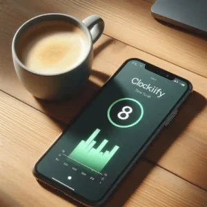  Clockify time tracking app showing billable hours for freelancer