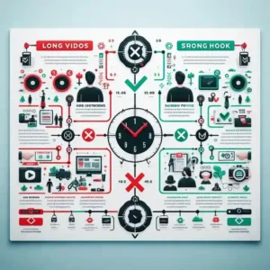 TikTok success tips comparison showing what works and what doesn't work