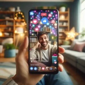 Facebook live stream stars monetization showing viewer gifts and virtual tipping features.