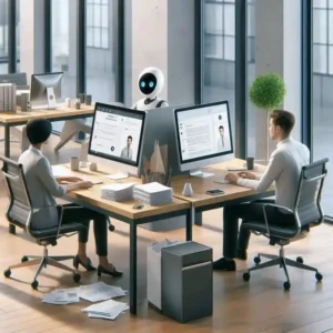 AI assisted worker versus non AI worker comparison future job skills