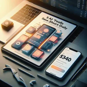 Digital product PDF cover and earnings showing $340 from Facebook promotion sales