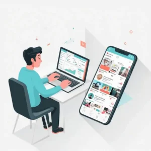 Affiliate marketing on Facebook promoting products with referral links