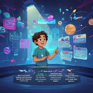 Young creator sharing educational facts in a TikTok video