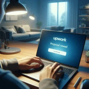 Upwork proposal viewed notification after 35 submissions freelancer success